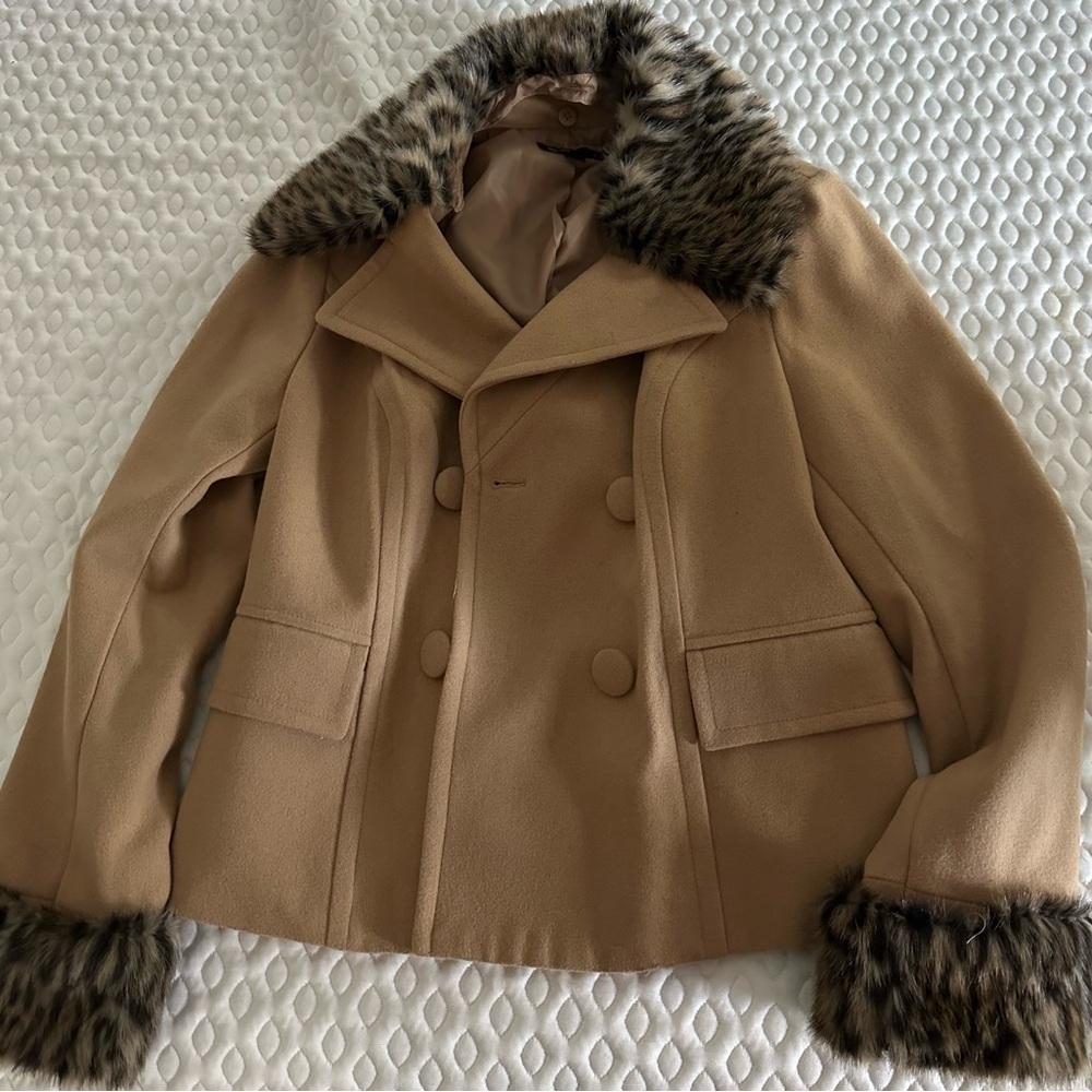 INC International Concepts Leopard Print Coat